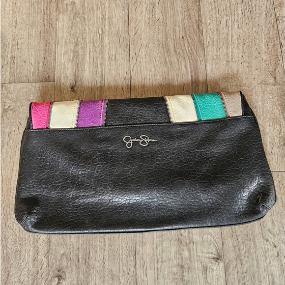 Large Jessica Simpson Body Clutch Leather - Picture 2 of 7